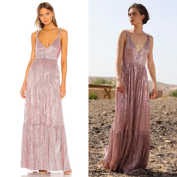 Sabina Musayev Dresses & Skirts - NWT Sabina Musayev Dominique Dress in Rose
Sequin Revolve